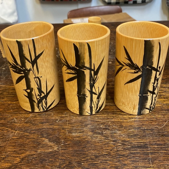 MCM bamboo beverage set - Picture 5 of 10